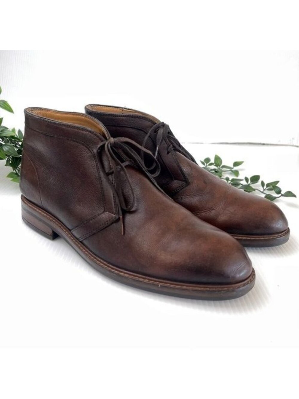 MASSIMO DUTTI Brown Nappa Leather ankle Boots Size 11